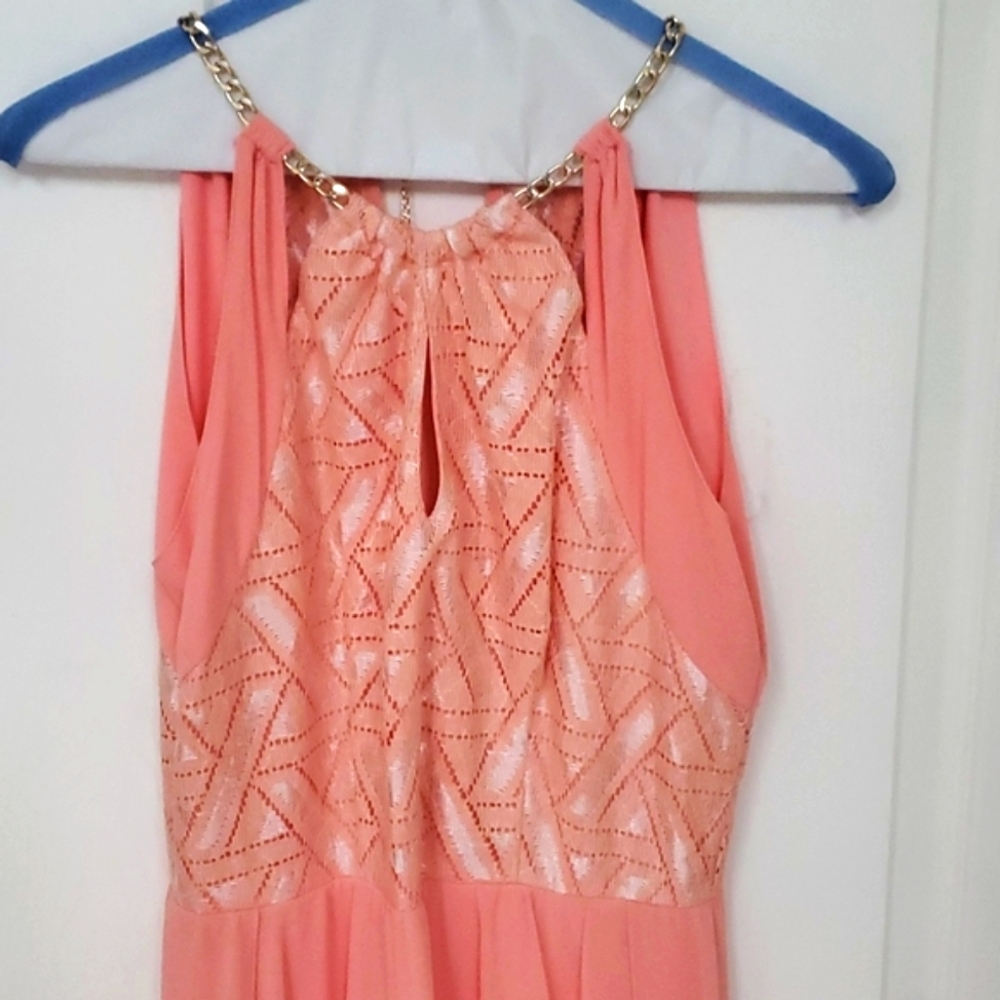 Evening dress; Color: Peach - Picture 3 of 5